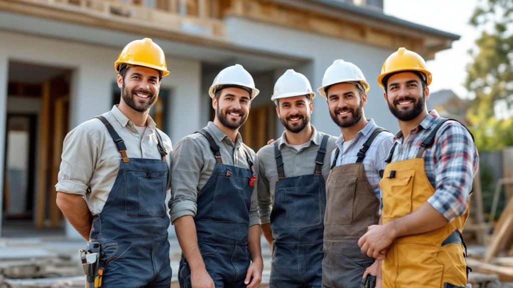L'équipe Harmonie Rénovation sur un chantier à Angers